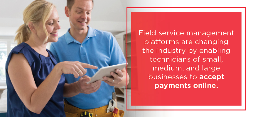 field service management and mobile payment processing